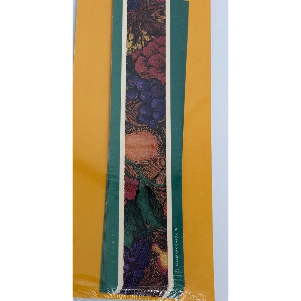 Vintage Ambassador Hallmark Paper Napkin Rings Thanksgiving Fall Autumn Harvest